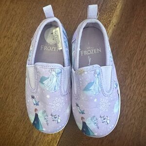 Size 7, frozen Disney slip on shoes